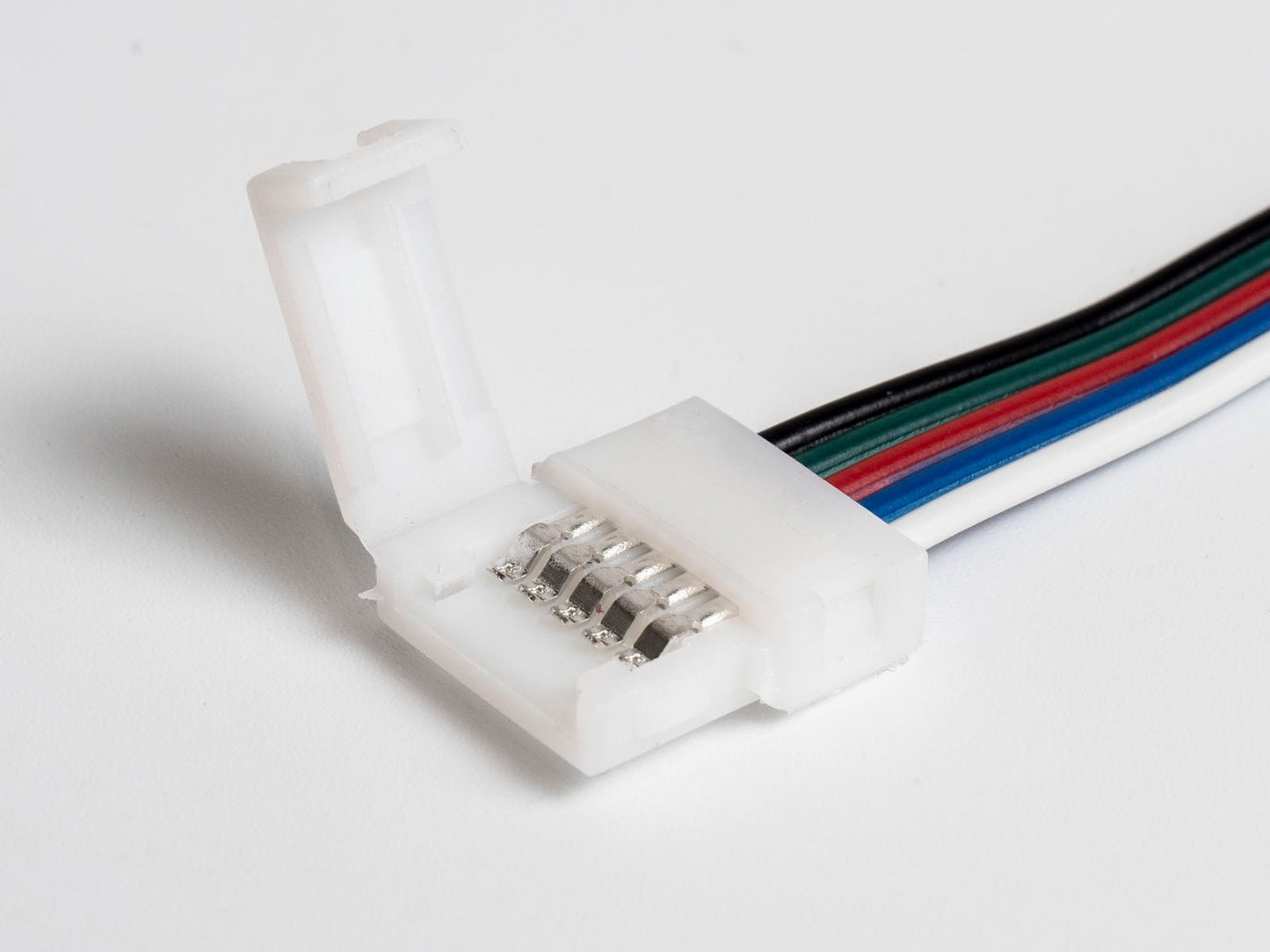 RGBW 12 mm LED szalag forrasztás mentes toldó kábel - Leddy.hu