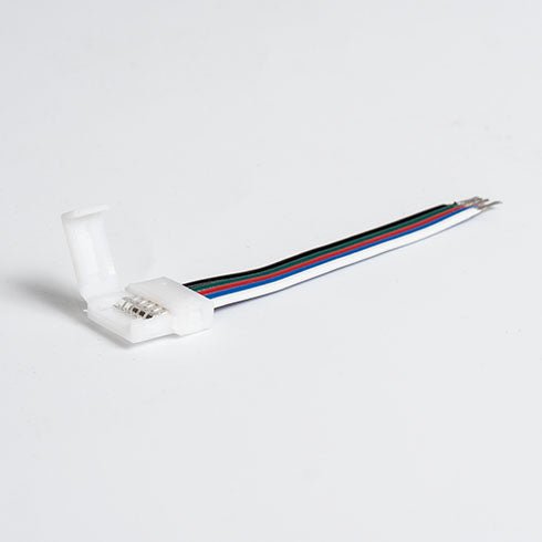 RGBW 12 mm LED szalag forrasztás mentes betáp kábel - Leddy.hu