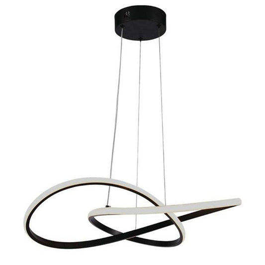 DESIGN LED csillár, 20W, fekete, 3000 K - Leddy.hu