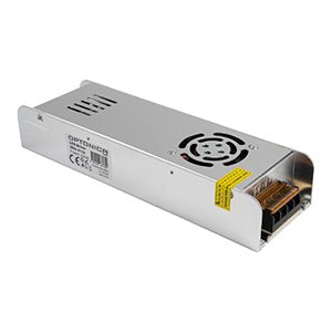 Ipari bekötős SLIM tápegység 250W 12V 20A - Fémházas - Leddy.hu