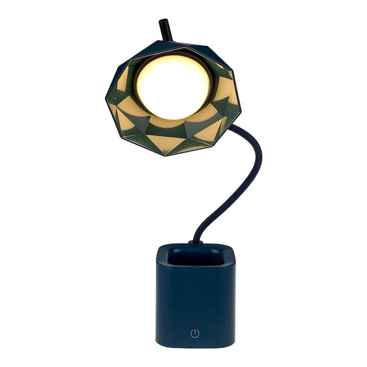 Absztrakt asztali LED lámpa, toltartóval, USB - vel tölthető, több színbe - Leddy.hu