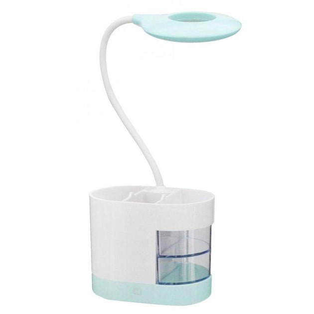 Írószer tároló asztali LED lámpa, akkumulátoros, USB - vel tölthető, állítható fényerő, több színbe - Leddy.hu
