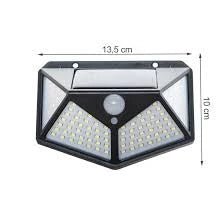 Napelemes 100 LED - es fali lámpa, mozgás - és fényérzékelős - Leddy.hu