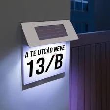 Napelemes házszám - Leddy.hu