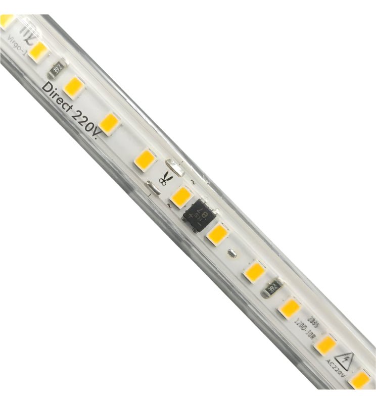 220V LED szalag kül - és beltéri, öntapadós, természetes fehér, 120 LED/m 10W/M 1000lm/m - Leddy.hu