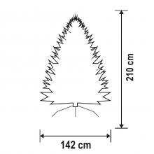 Műfenyő, 210 cm magasság, 142 cm átmérő - Leddy.hu