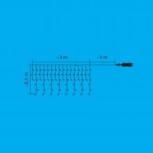 Okos (SMART) fényfüggöny, 3m x 50cm / 108 db RGB LED, APP vezérléssel, adapterrel, kül - és beltéri - Leddy.hu