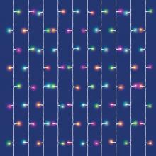 Okos (SMART) fényfüggöny, 1,5 x 2m / 120 db RGB LED, APP vezérléssel, adapterrel, kül - és beltéri - Leddy.hu