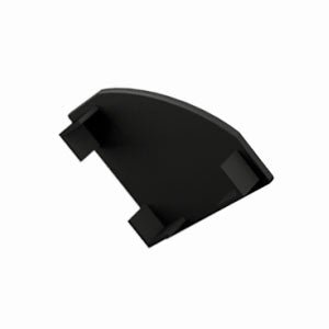 Sarok LED profil fekete színű teli végzáró - Leddy.hu