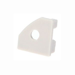 Sarok LED profil fehér színű lyukas végzáró - Leddy.hu