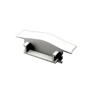 Süllyeszthető LED profil fehér színű teli végzáró - Leddy.hu