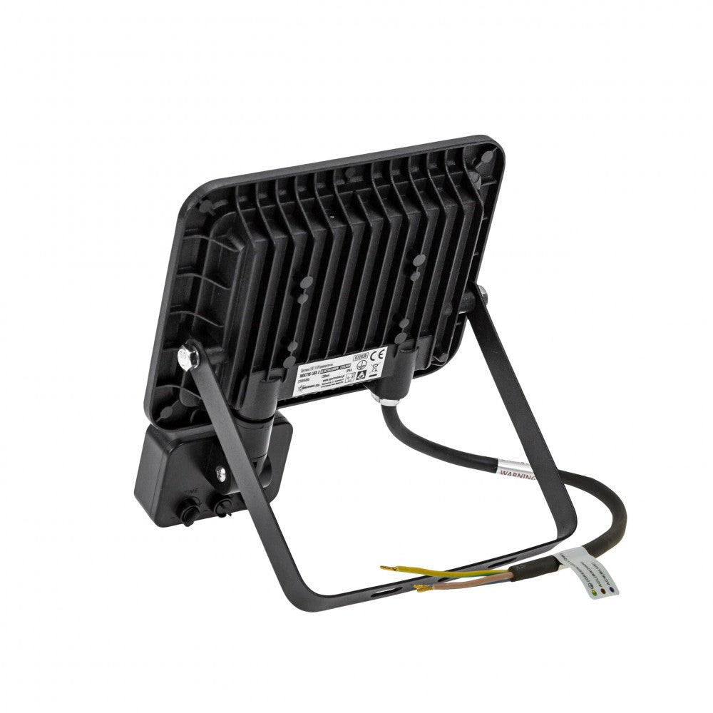 Mozgásérzékelős LED reflektor, fekete színű, 30 W, 3000 K - Leddy.hu