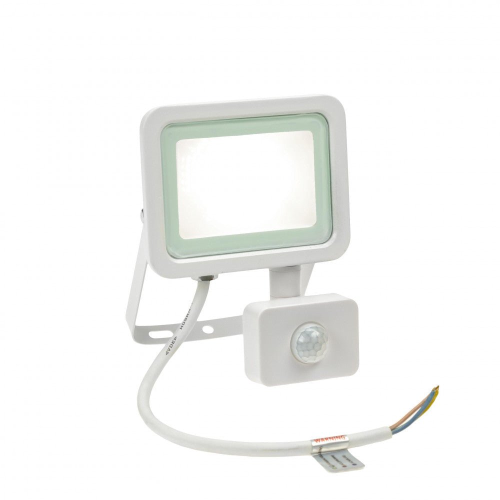 Mozgásérzékelős LED reflektor, fehér színű, 20 W, 4000 K - Leddy.hu