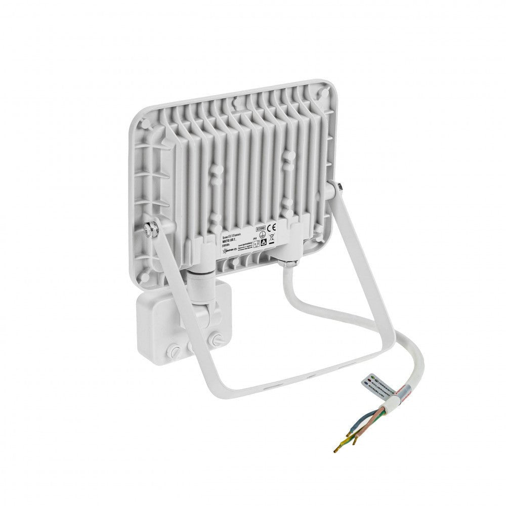 Mozgásérzékelős LED reflektor, fehér színű, 30 W, 4000 K - Leddy.hu