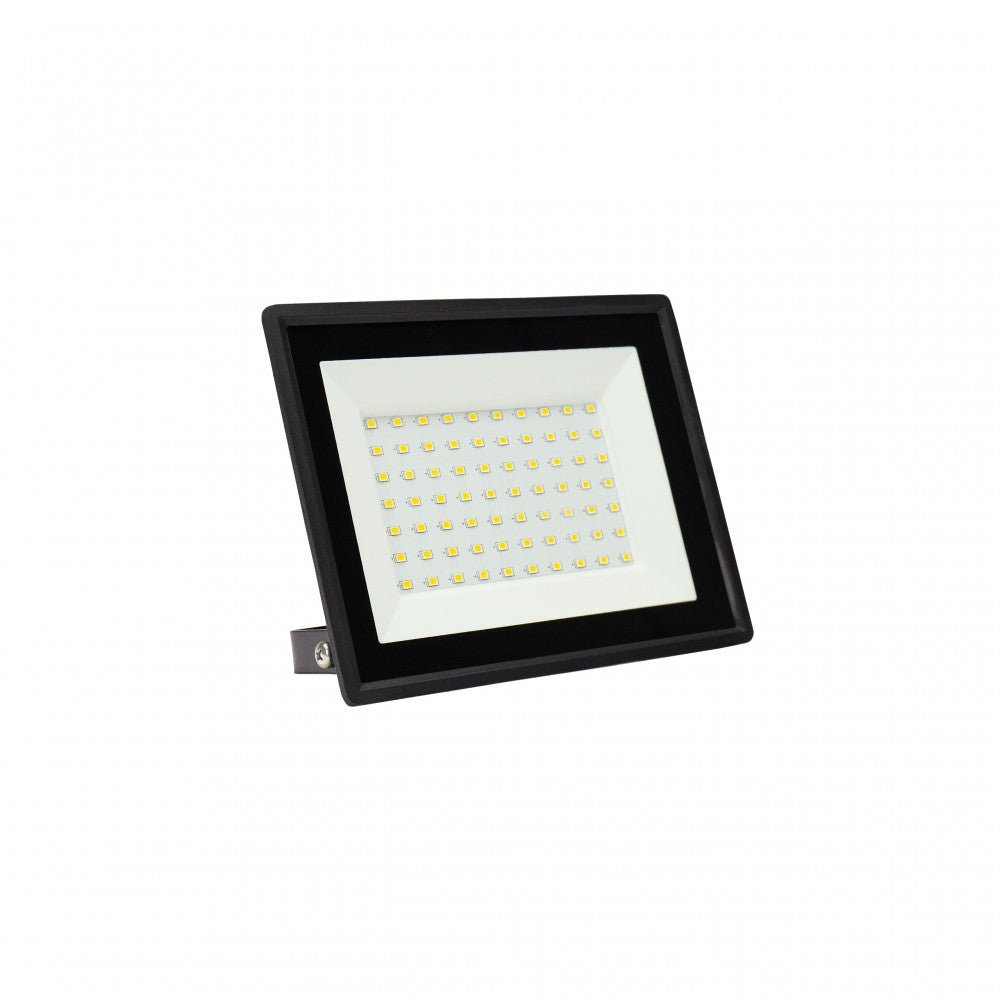 50W Klasszikus LED reflektor fekete színű 3000K 4500lm IP65 - Leddy.hu