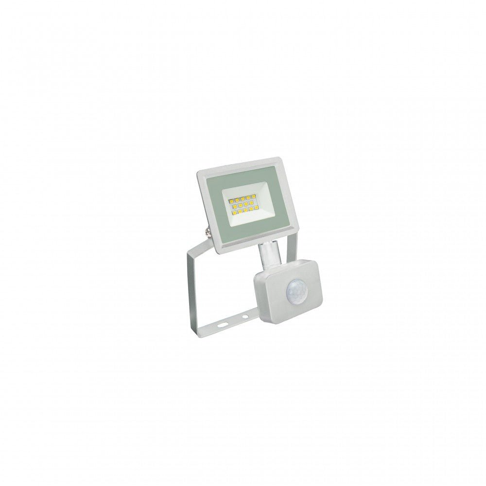 Mozgásérzékelős LED reflektor, fehér színű, 10 W, 6000 K - Leddy.hu