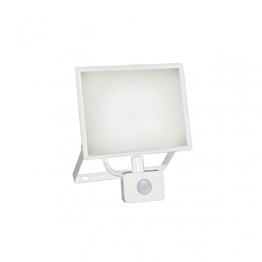 Mozgásérzékelős LED reflektor, fehér színű, 50 W, 4000 K - Leddy.hu