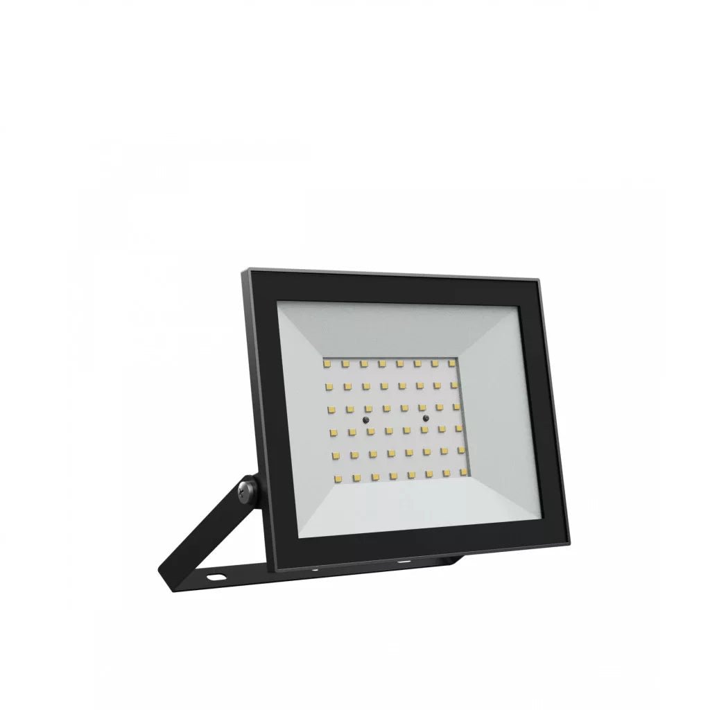 50W Klasszikus LED reflektor fekete színű 4000K 4300lm IP65 - Leddy.hu