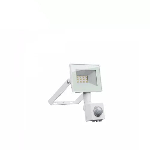 Mozgásérzékelős LED reflekor fehér, 10W, 4000K, 750lm IP65 - Leddy.hu