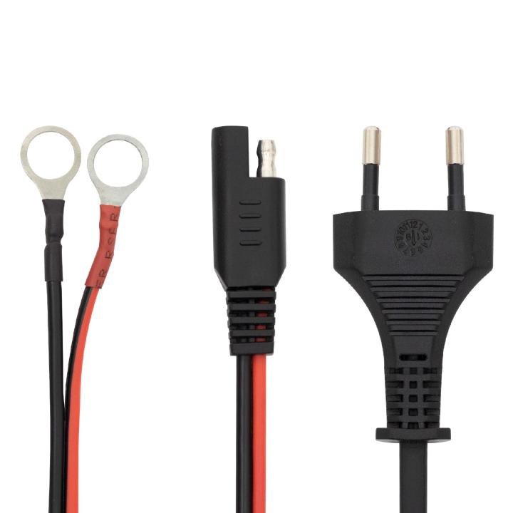 SMART akkumulátortöltő, 6-12V/2A,LCD kijelző, teljesen automatikus, minden elterjedt akkutípushoz, kétféle csatlakozókábellel
