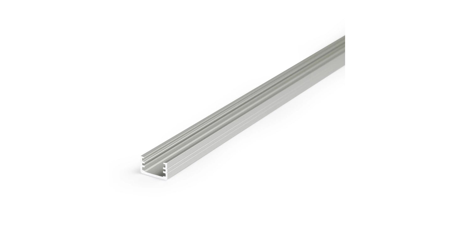 SLIM8 felületre szerelhető keskeny eloxált aluminium LED profil 2 méteres - Leddy.hu