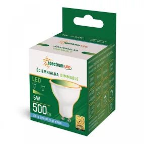 GU10 6W 6000K DIMMELHETŐ LED spot égő 230V - Leddy.hu