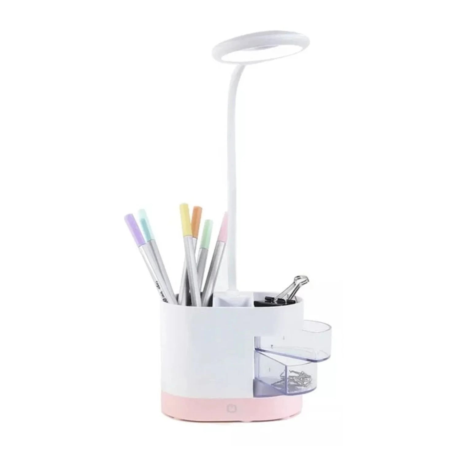 Írószer tároló asztali LED lámpa, akkumulátoros, USB - vel tölthető, állítható fényerő, több színbe - Leddy.hu