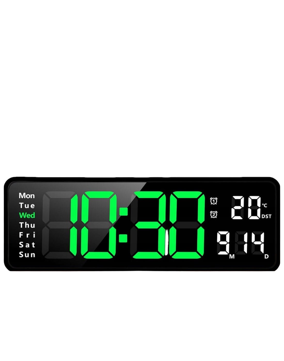 Digitális asztali LED óra, akkumulátoros, USB - vel, több funkció, kettő fajta forma - Leddy.hu