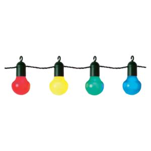 Kültéri színes fényfüzér, 5m, 10 db led izzó - Leddy.hu