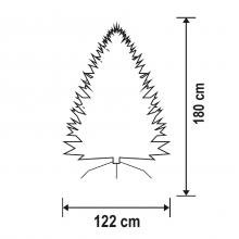 Műfenyő, 180 cm magasság, 122 cm átmérő - Leddy.hu