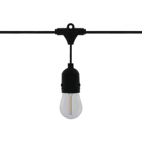 Kerti fényfüzér, 5m + 10 db 1W E27 LED égő - Leddy.hu