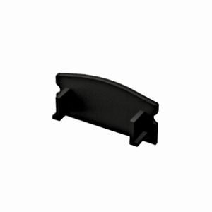 U alakú LED profil fekete színű + víztiszta fedő - Leddy.hu