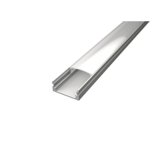 U alakú LED profil fehér színű + opál fedő - Leddy.hu