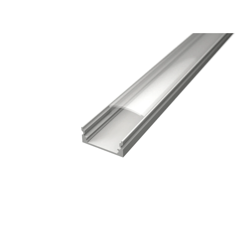 U alakú LED profil fehér színű + víztiszta fedő - Leddy.hu