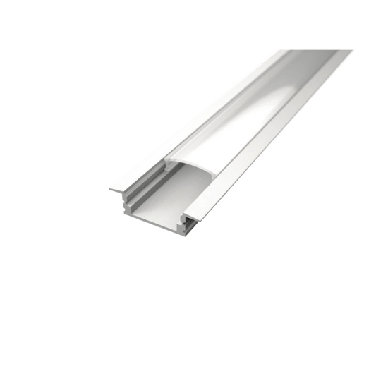 Süllyeszthető LED profil fehér színű + opál fedő - Leddy.hu