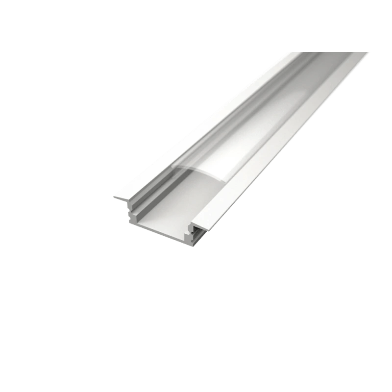 Süllyeszthető LED profil fehér színű + víztiszta fedő - Leddy.hu