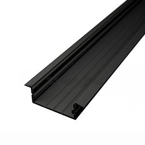 Dupla széles Süllyeszthető LED profil fekete színű - Leddy.hu