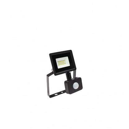 Mozgásérzékelős LED reflektor, fekete színű, 10 W, 4000 K - Leddy.hu