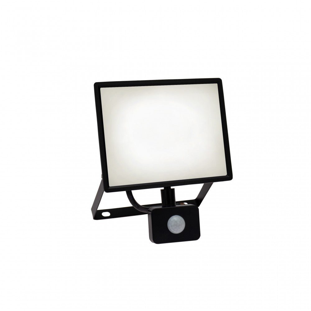 Mozgásérzékelős LED reflektor, fekete színű, 50 W, 4000 K - Leddy.hu