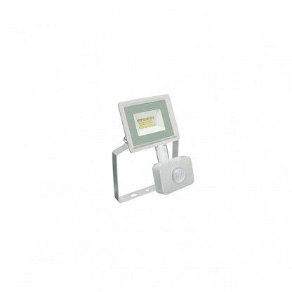 Mozgásérzékelős LED reflektor, fehér színű, 10 W, 6000 K - Leddy.hu