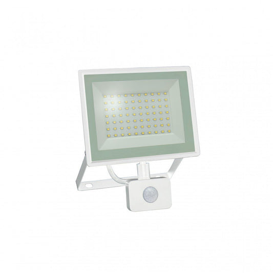 Mozgásérzékelős LED reflektor, fehér színű, 50 W, 4000 K - Leddy.hu