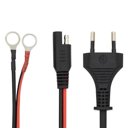 SMART akkumulátortöltő, 6-12V/2A,LCD kijelző, teljesen automatikus, minden elterjedt akkutípushoz, kétféle csatlakozókábellel