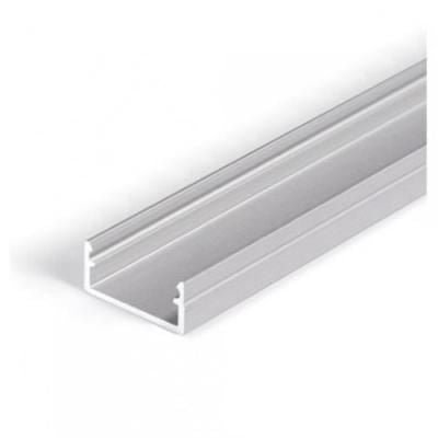 SLIM8 felületre szerelhető keskeny natúr aluminium LED profil 2 méteres - Leddy.hu